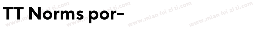 TT Norms por字体转换